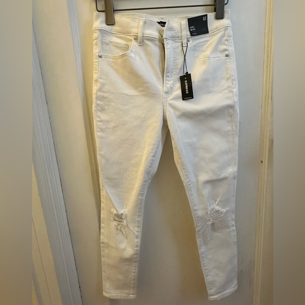 New Express skinny mid rise jeans
